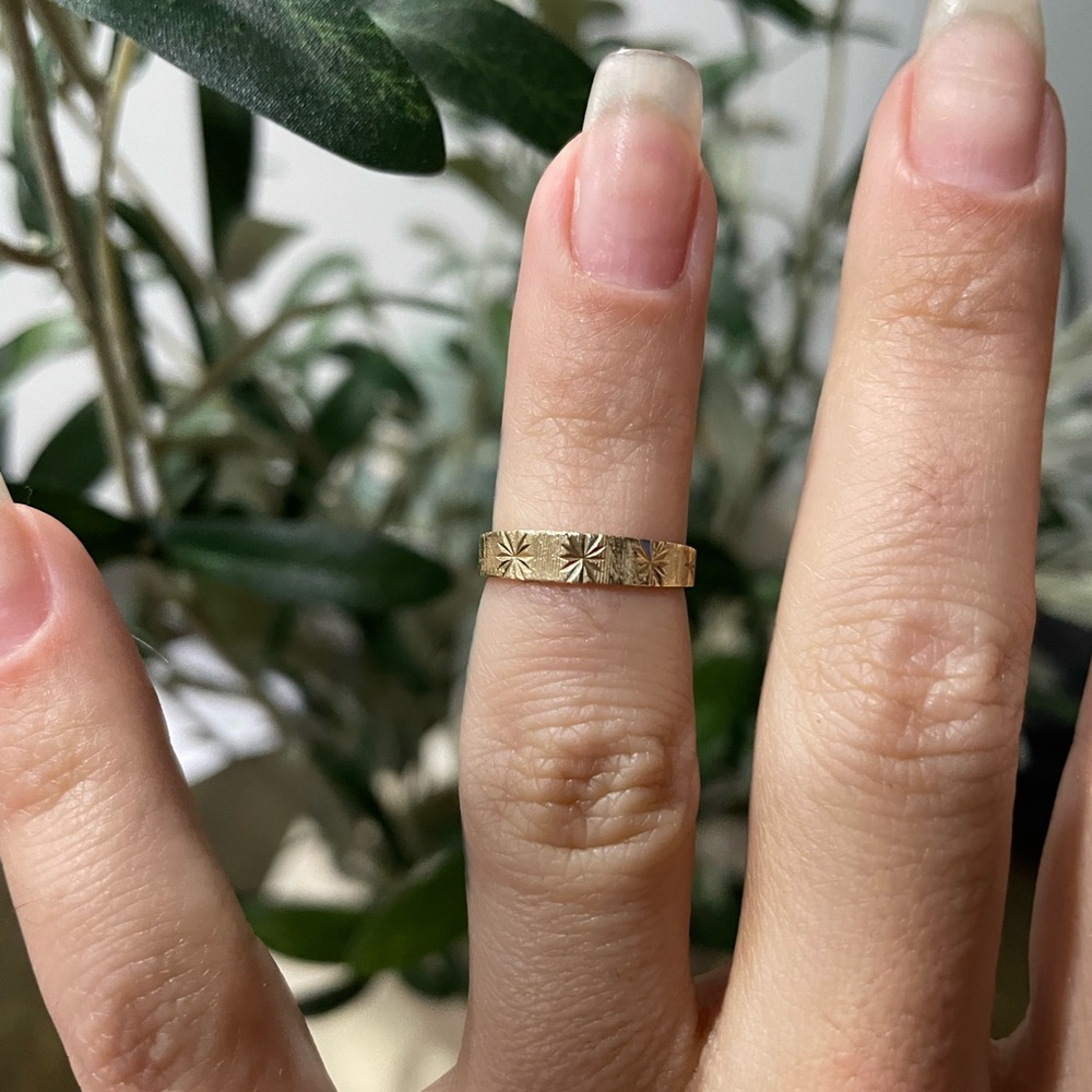 14k solid gold ring